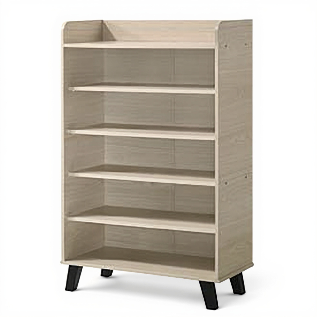 Jim 6 Shelves Shoe Cabinet (White Ash)