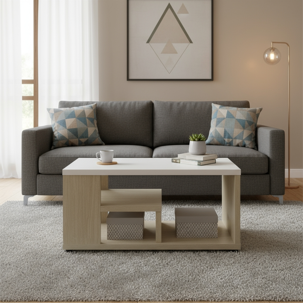 Jim Coffee Table( White Ash)