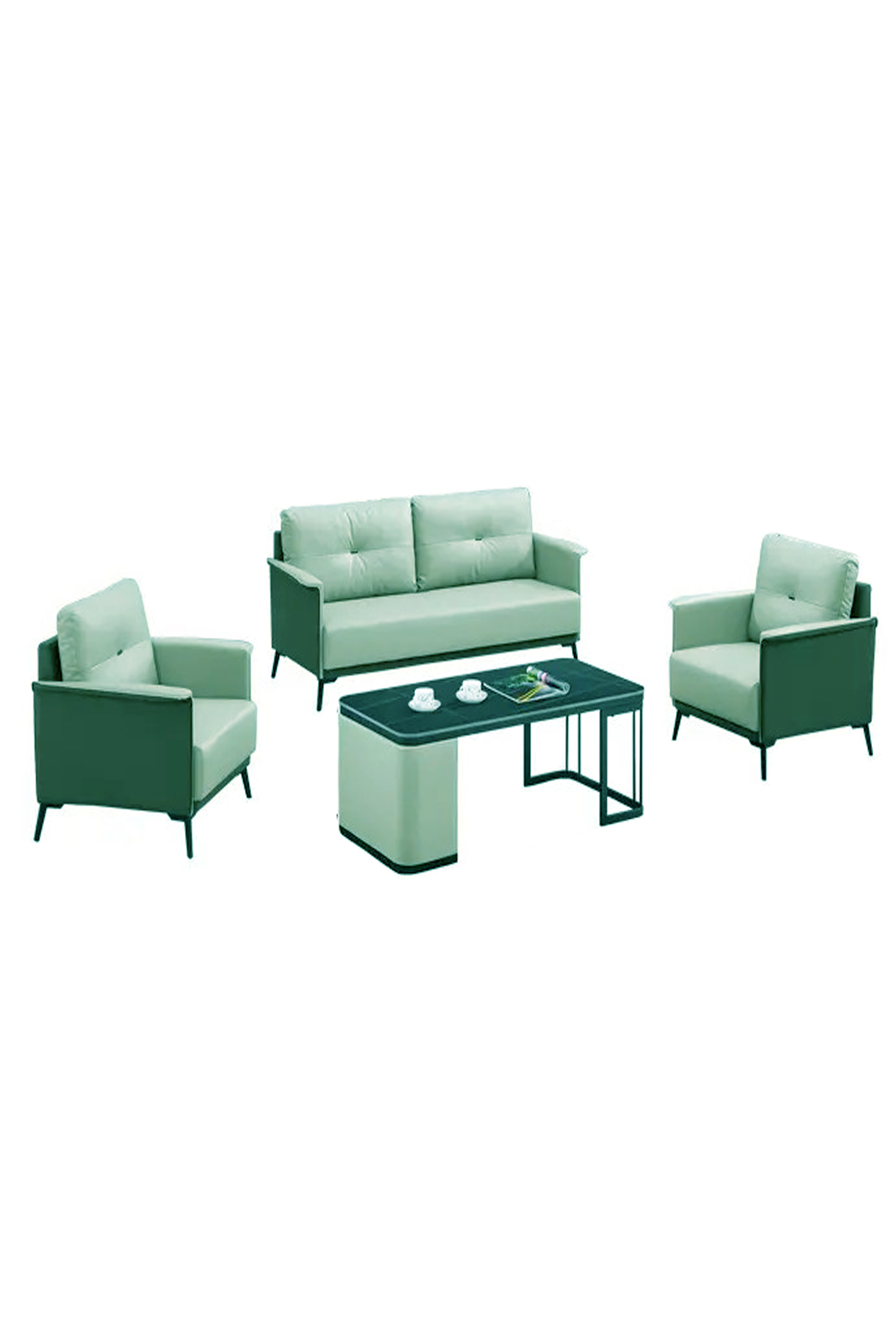 Jaxon Two Tone Leather Sofa