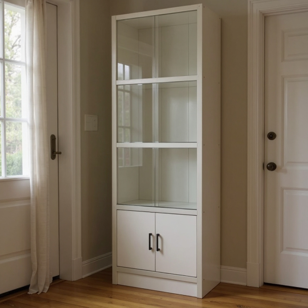 Jim 2ft Glass Door Multipurpose Cabinet