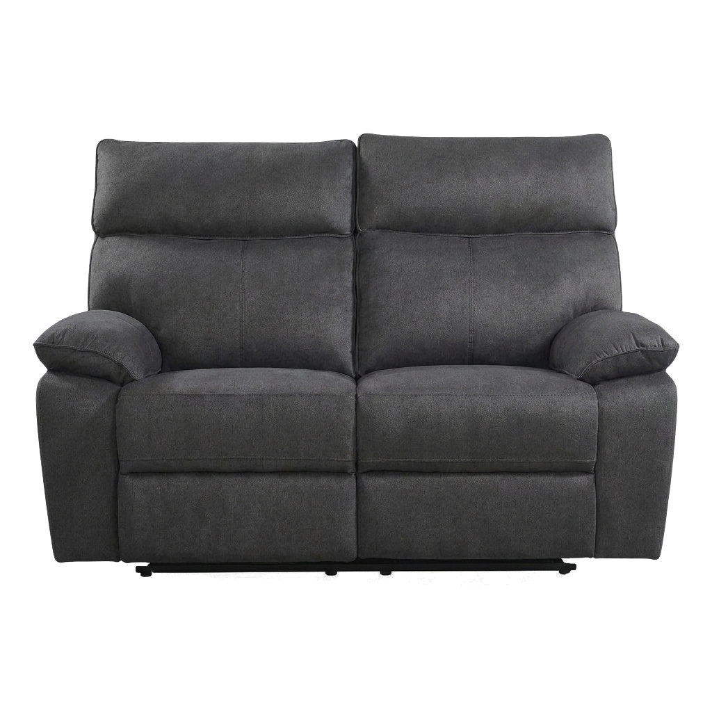 Juno 2 Seater Recliner Sofa – Pet Friendly Fabric (Charcoal)