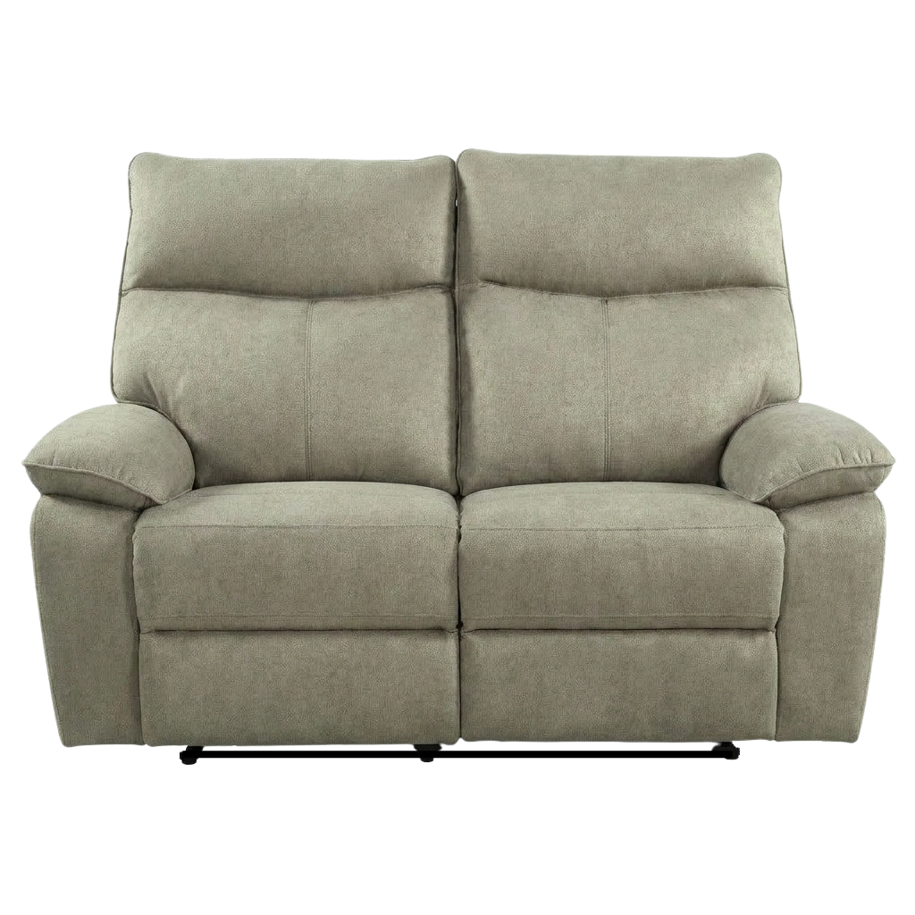 Juno 2 Seater Recliner Sofa – Pet Friendly Fabric (Hazy Grey)