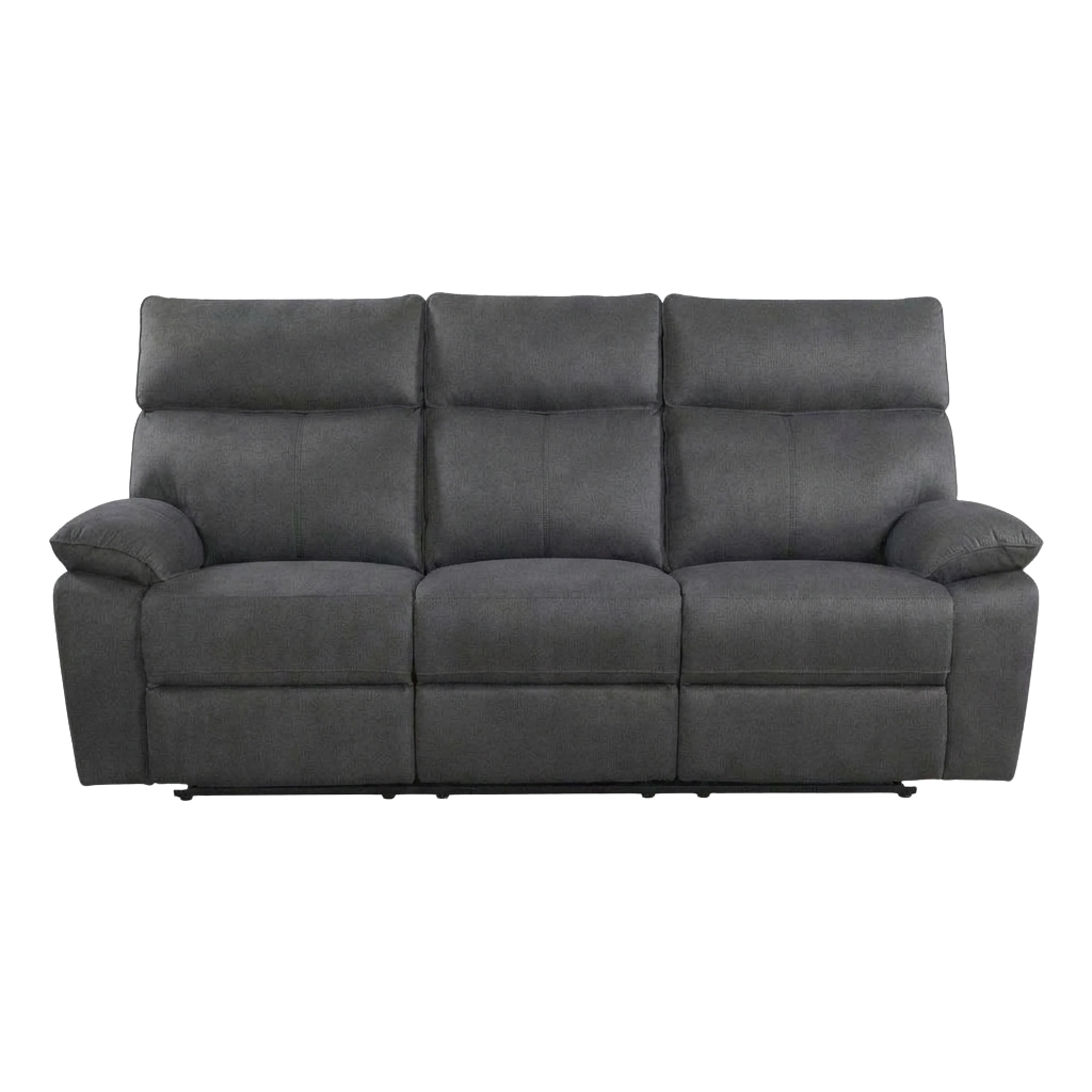 Juno 3 Seater Recliner Sofa – Pet Friendly Fabric (Charcoal)