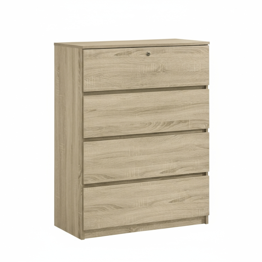 Lucas 4 Drawer Cabinet (Sonoma Oak)