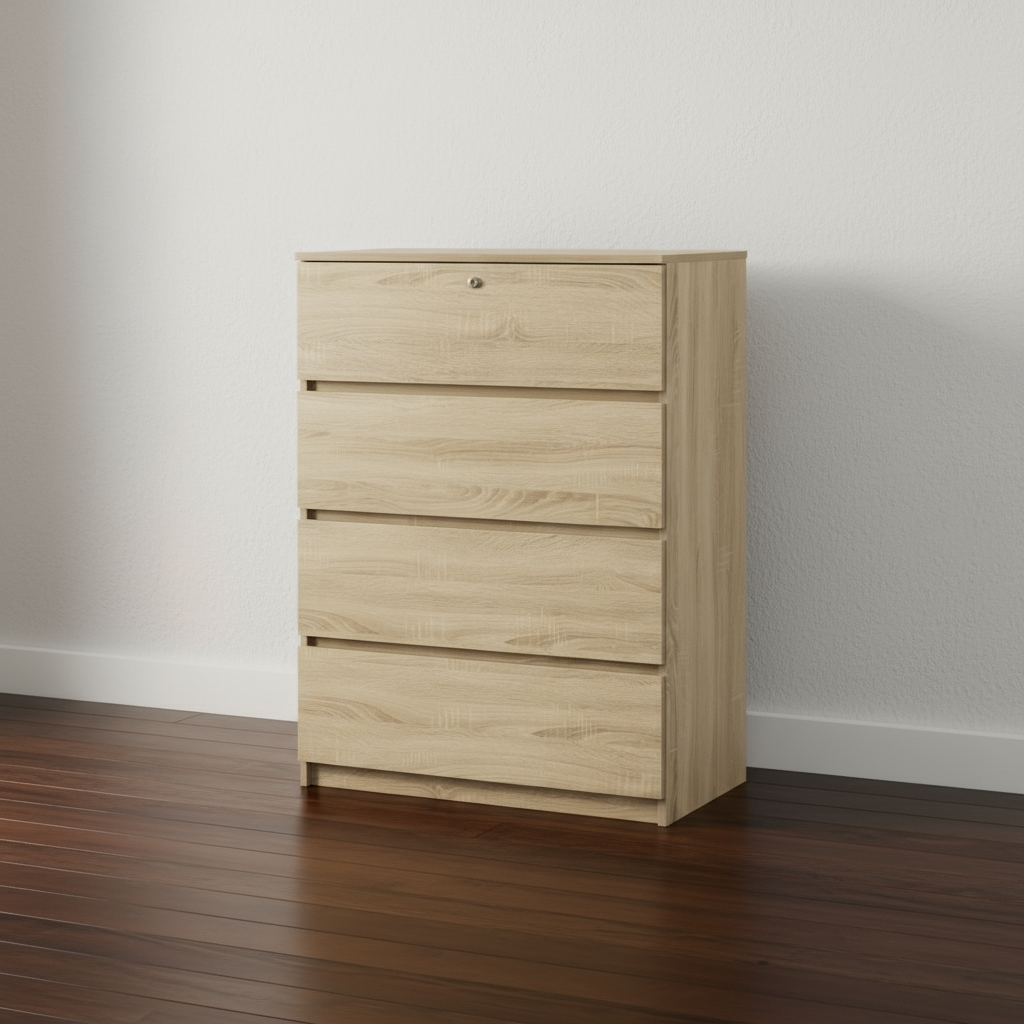 Lucas 4 Drawer Cabinet (Sonoma Oak)