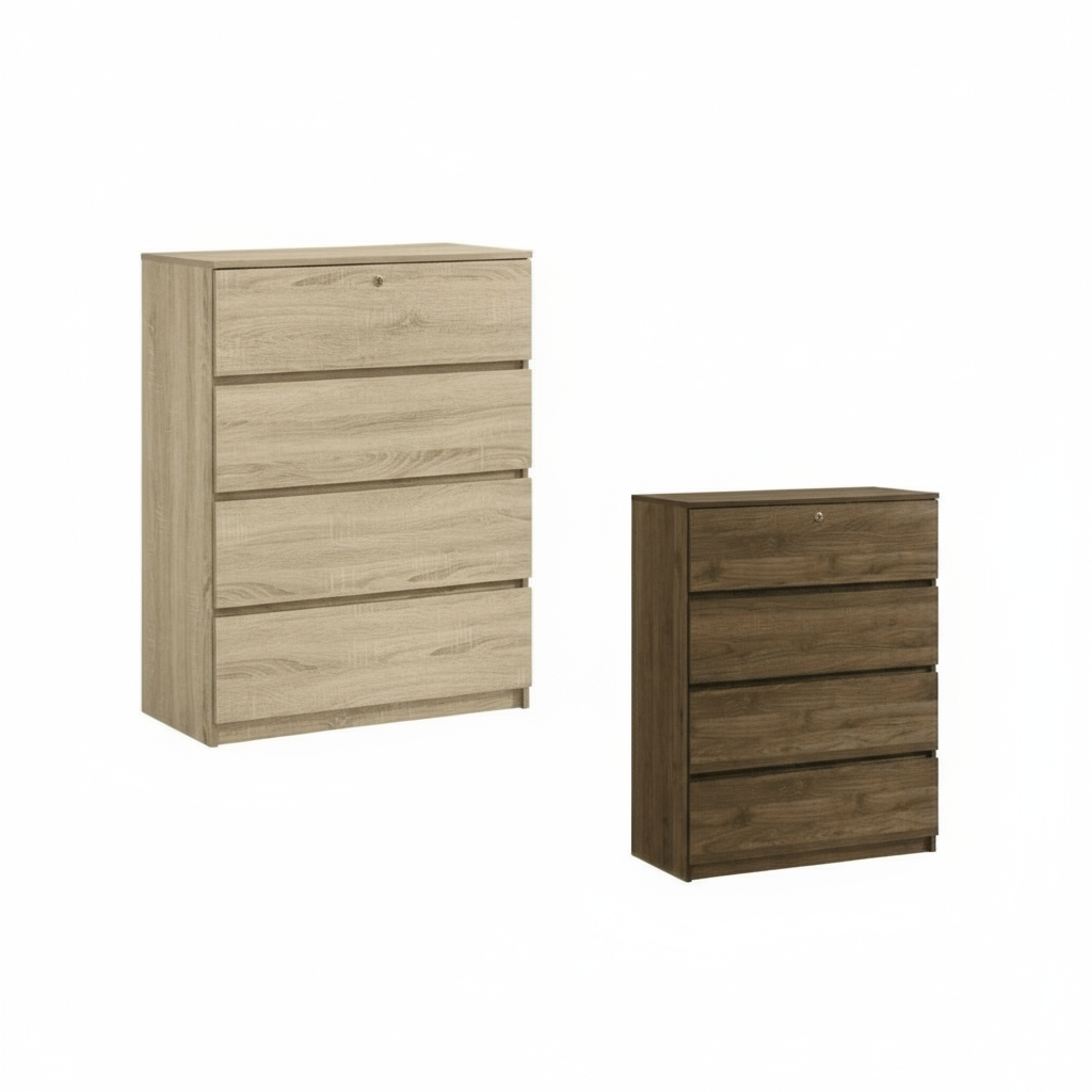 Lucas 4 Drawer Cabinet (Columbia Nut)