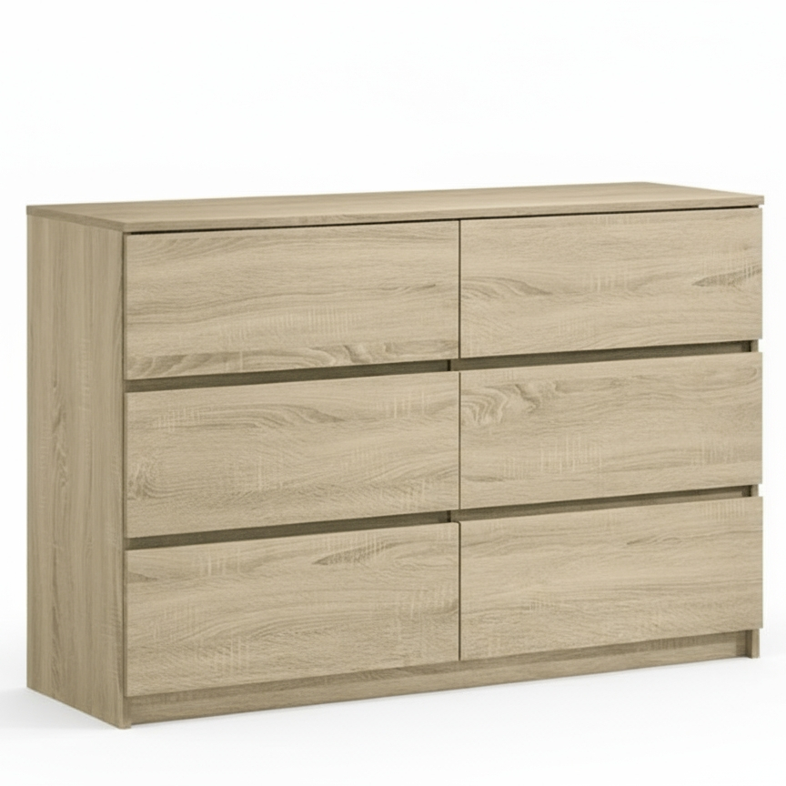 Lucas 6 Drawer Cabinet (Sonoma Oak)