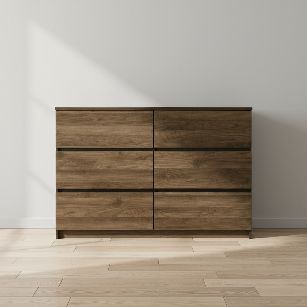Lucas 6 Drawer Cabinet (Columbia Nut)
