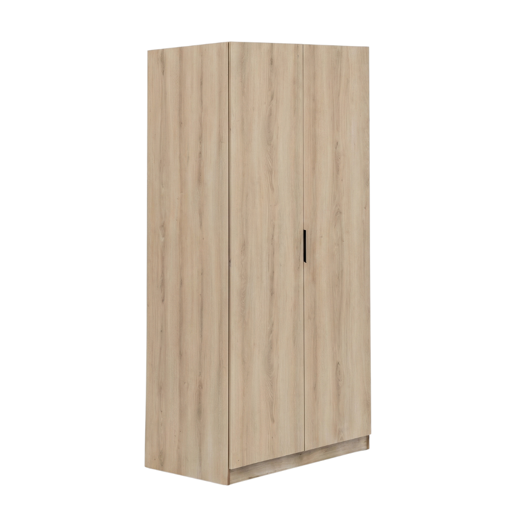 Lago 2 Door Wardrobe 2.5ft (Light Oak)