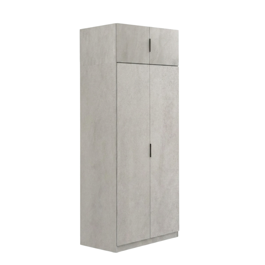 Lago 2 Door Wardrobe 2.5ft (Grey)