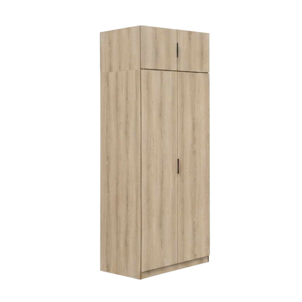 Lago 2 Door Wardrobe 2.5ft (Light Oak)
