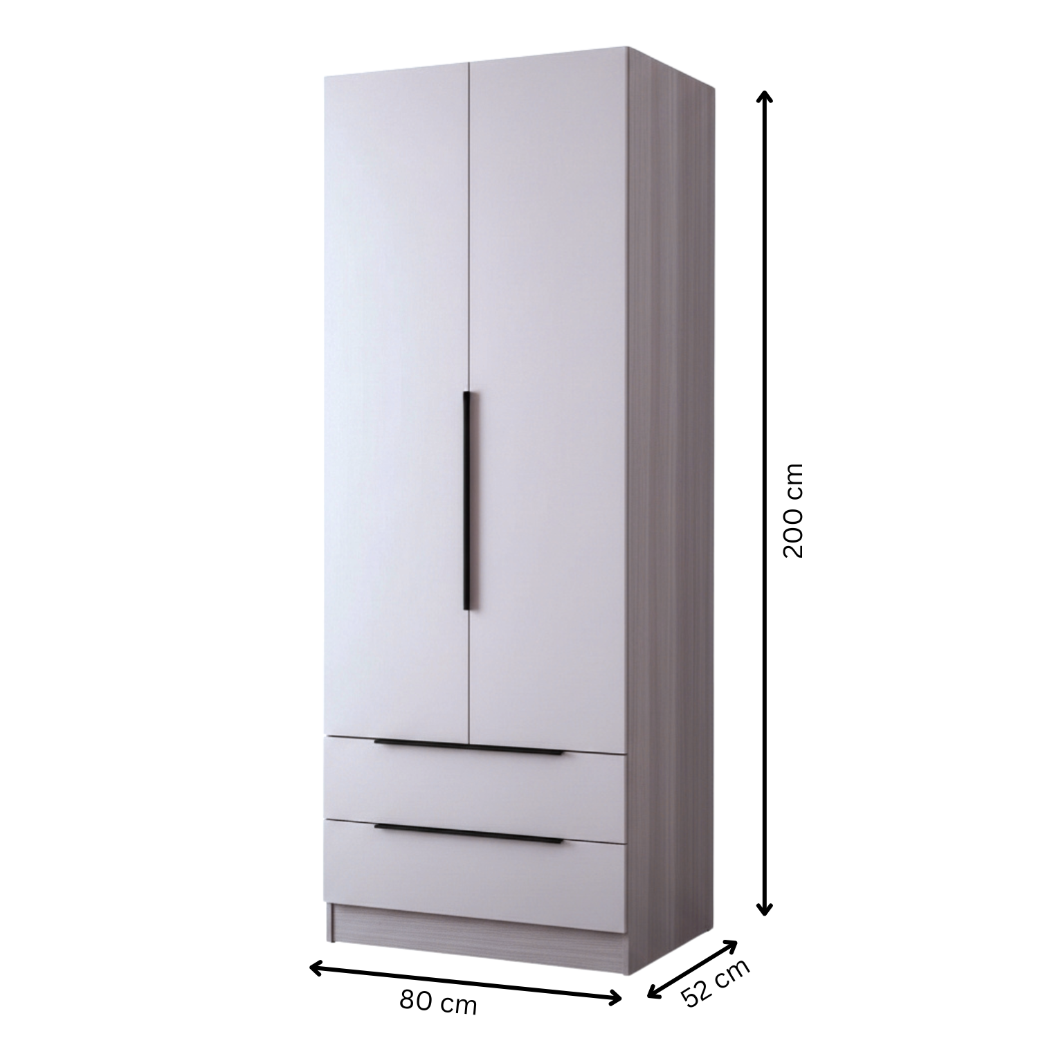 Lavie 2 Door 2 Drawer Wardrobe