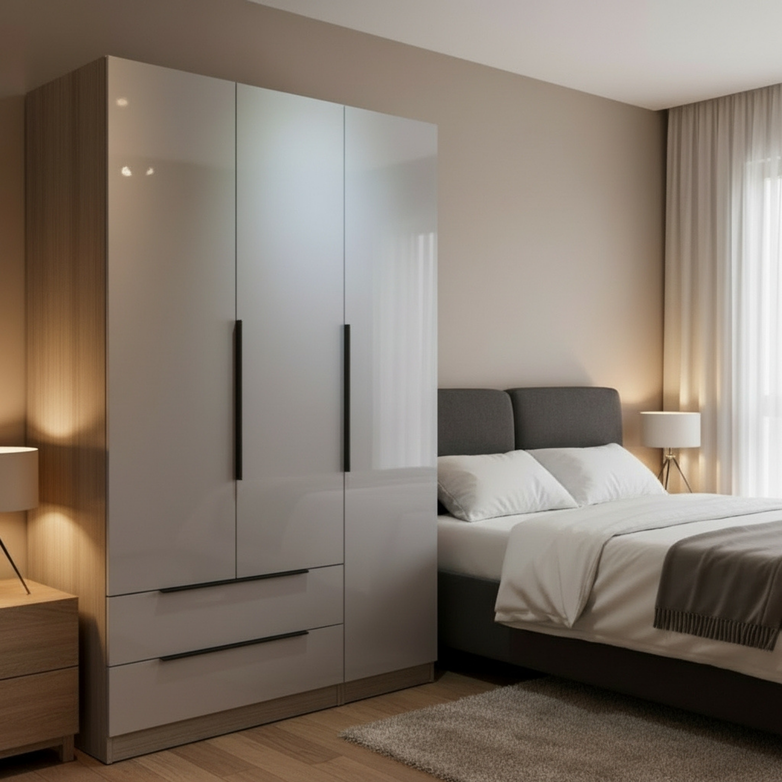 Lavie 3 Door 2 Drawer Wardrobe