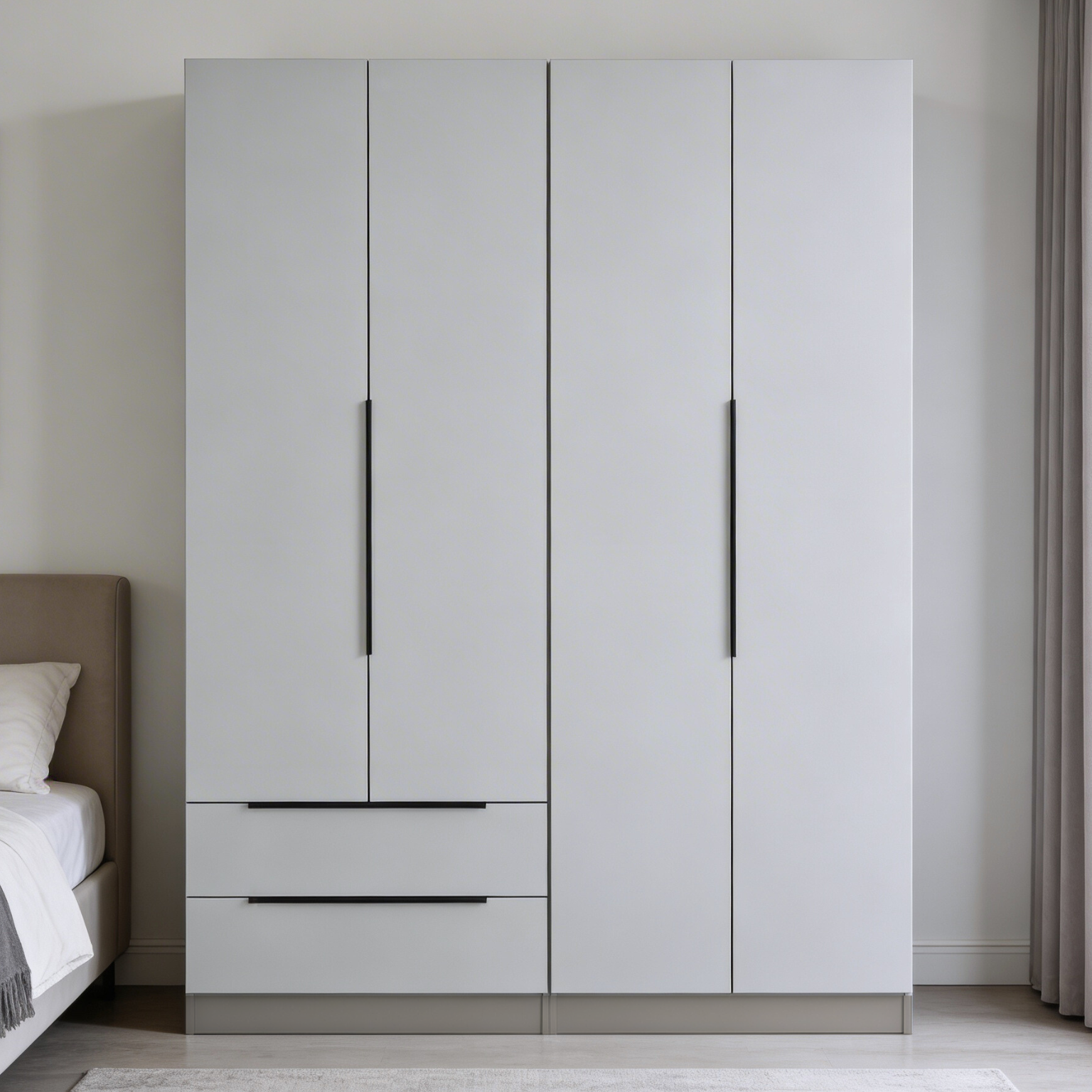 Lavie 4 Door 2 Drawer Wardrobe