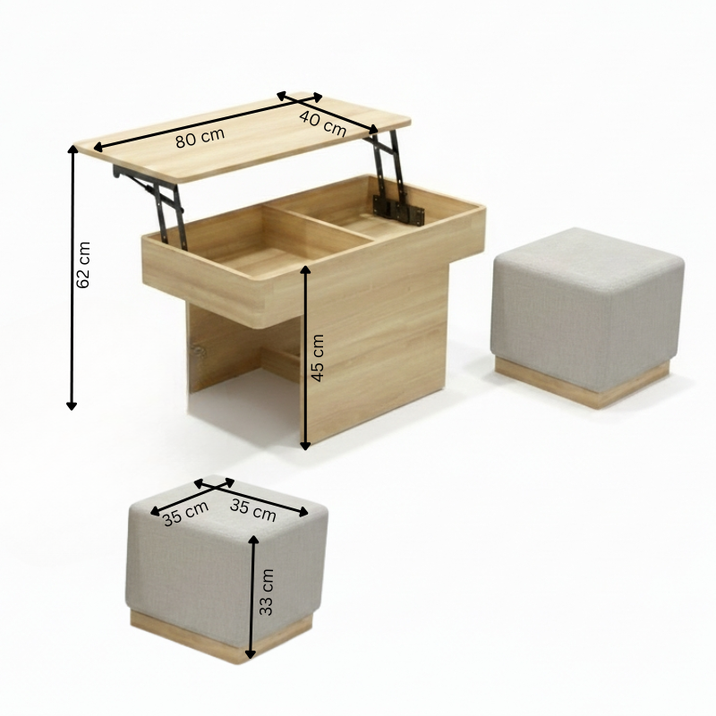 Lekha Lift Top Table 