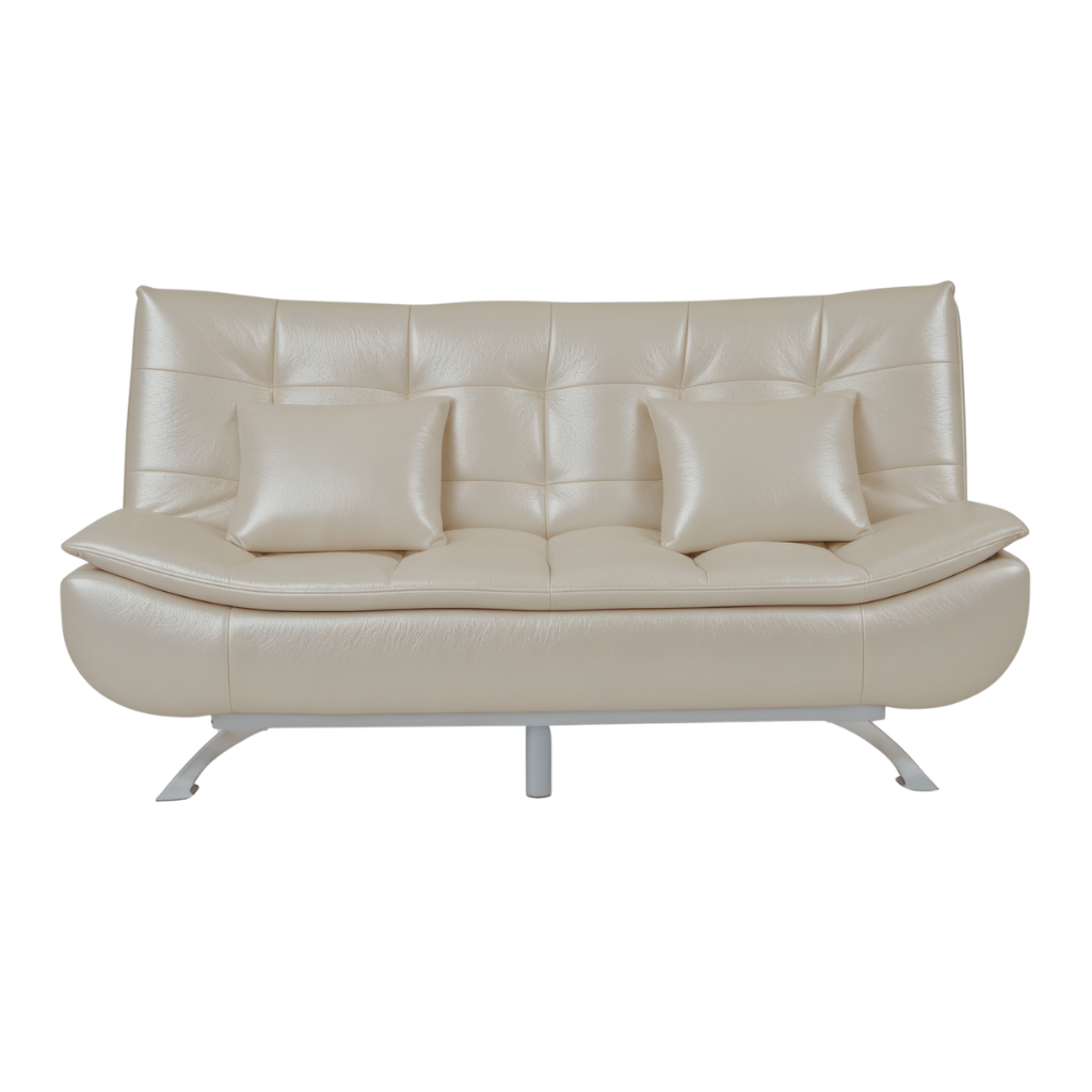 Lila Modern 3-Seater Leathaire Sofa Bed