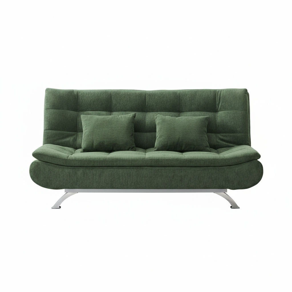 Lila Modern 3-Seater Wooven Fabric Sofa Bed
