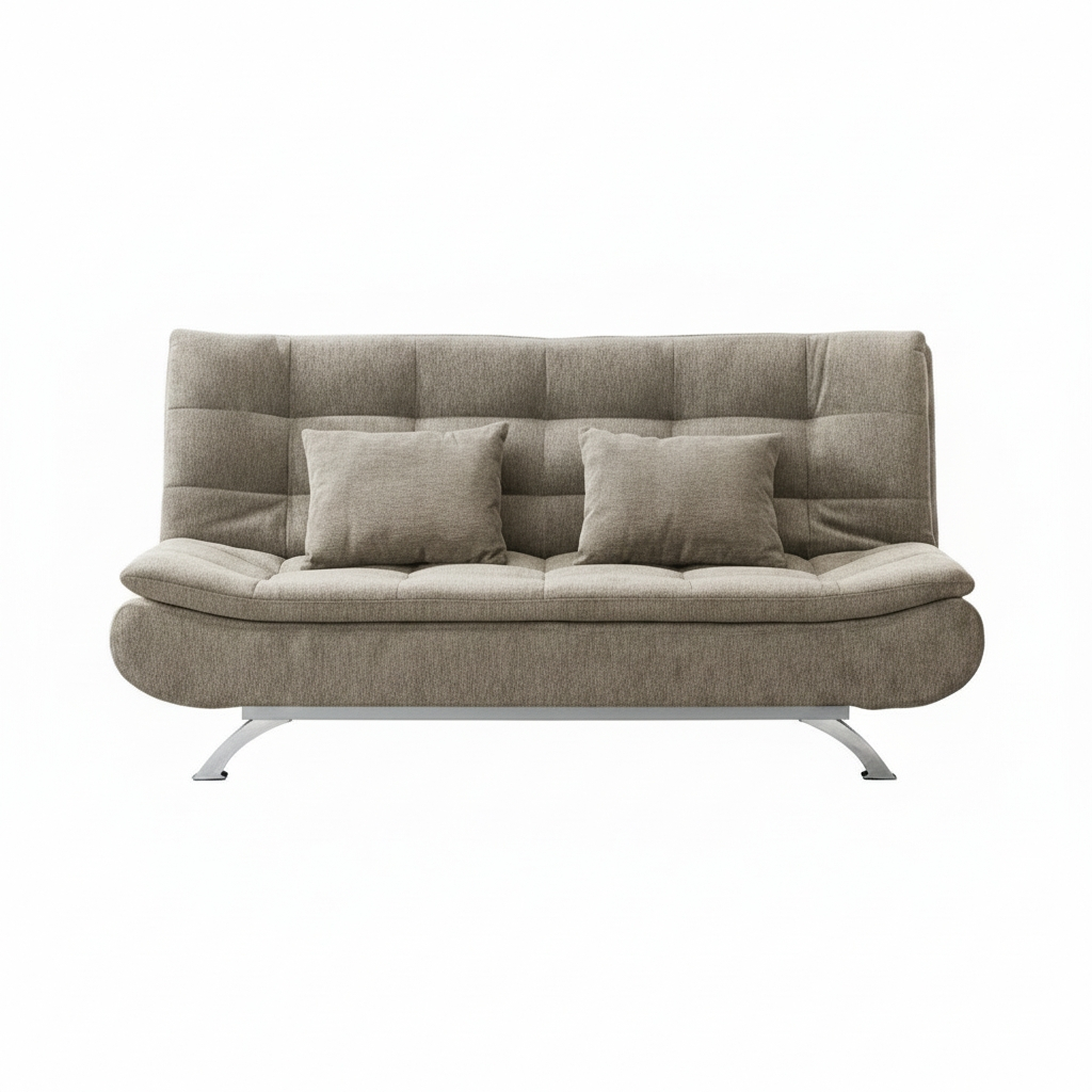 Lila Modern 3-Seater Wooven Fabric Sofa Bed