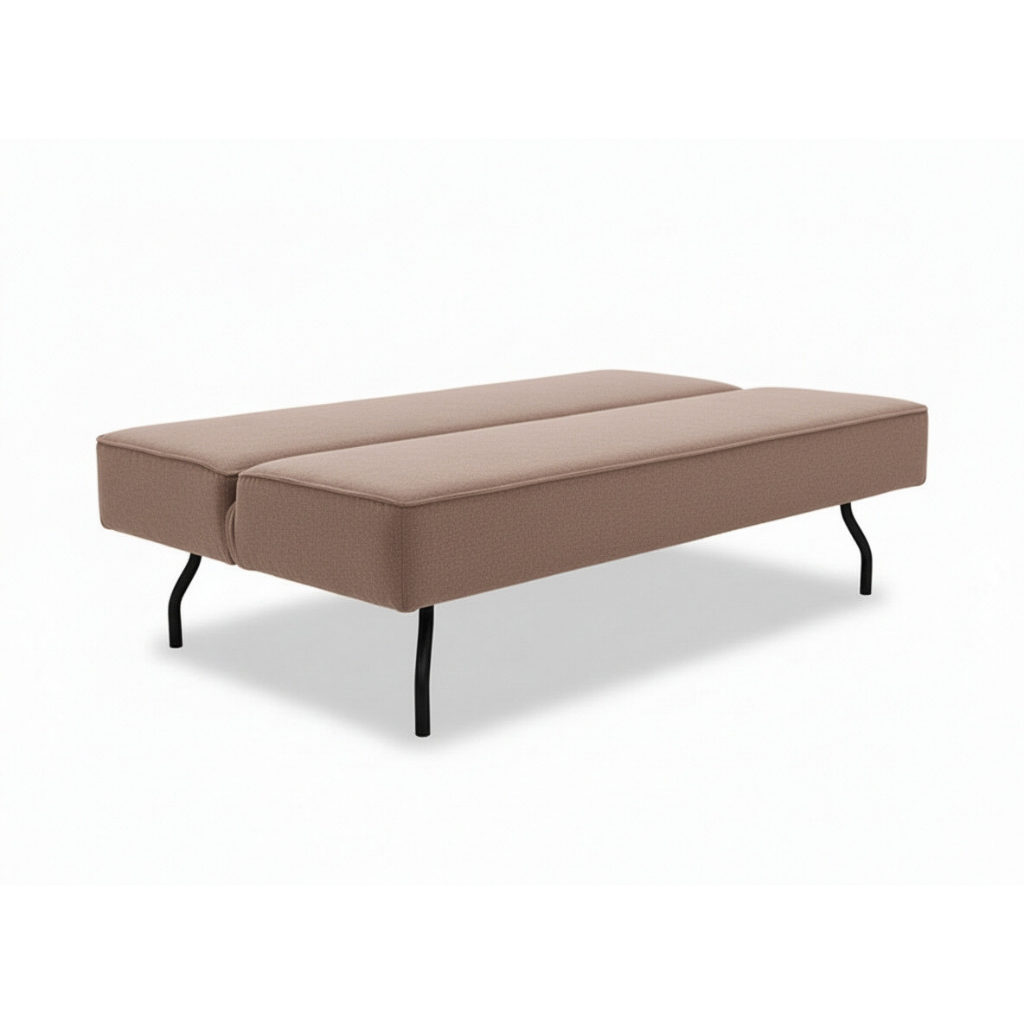 Lily Fabric Sofa Bed Brown