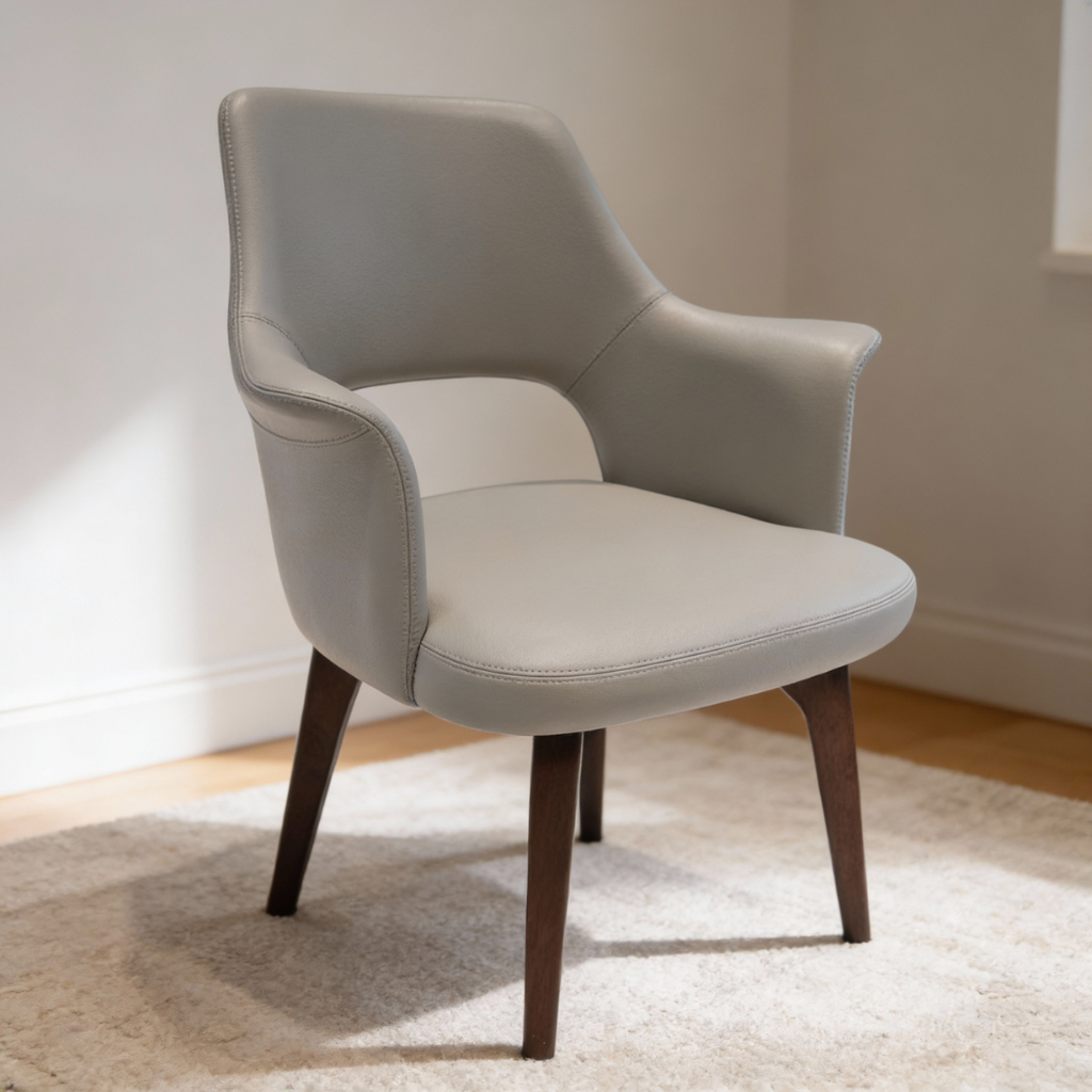 Livio Solid Wood Swivel Chair