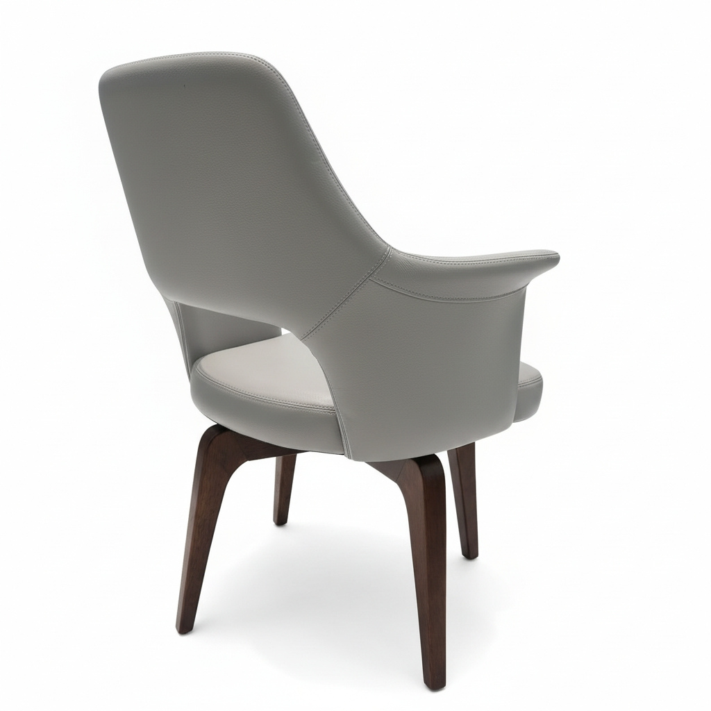 Livio Solid Wood Swivel Chair