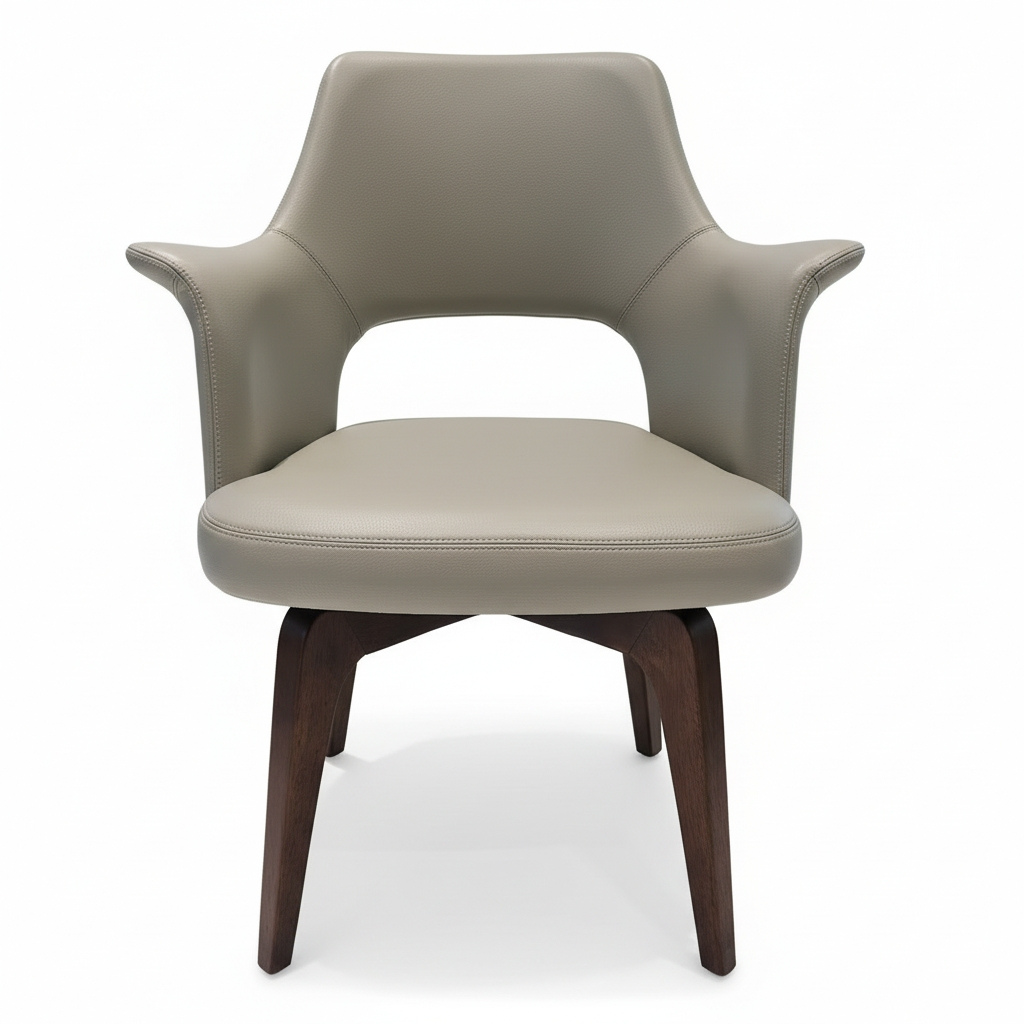 Livio Solid Wood Swivel Chair