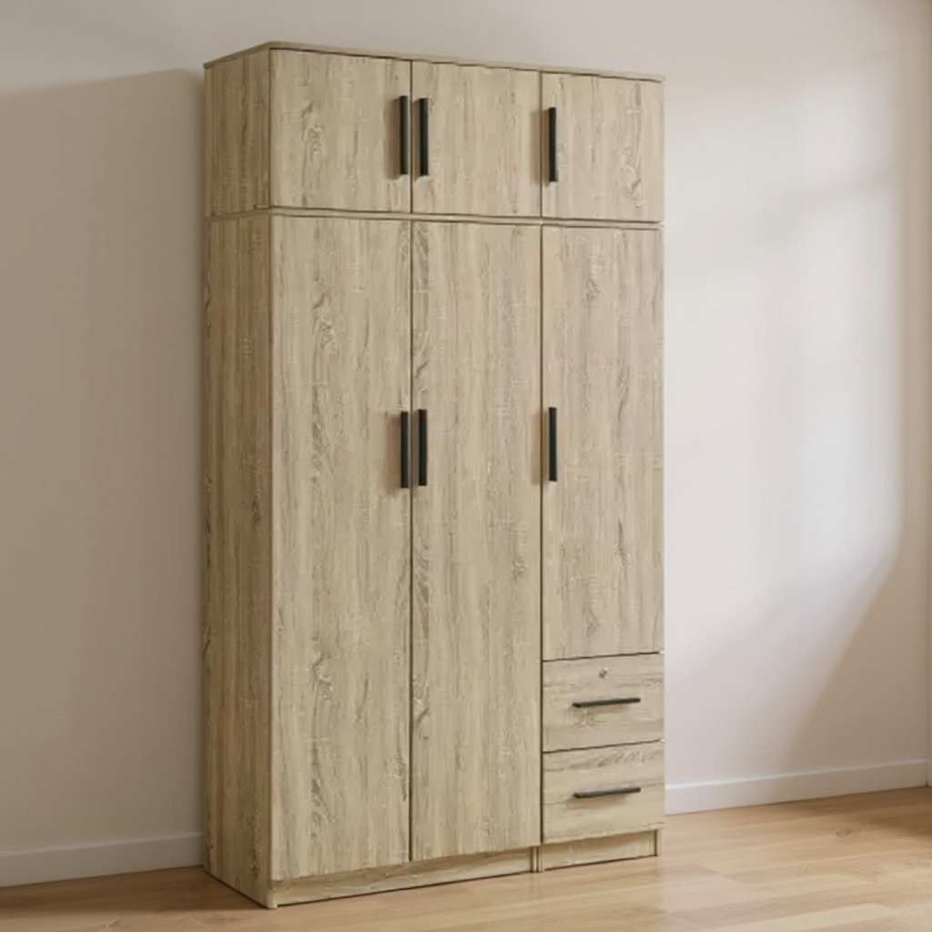 Lucas 3 Door with Drawer Wardrobe Combo 1