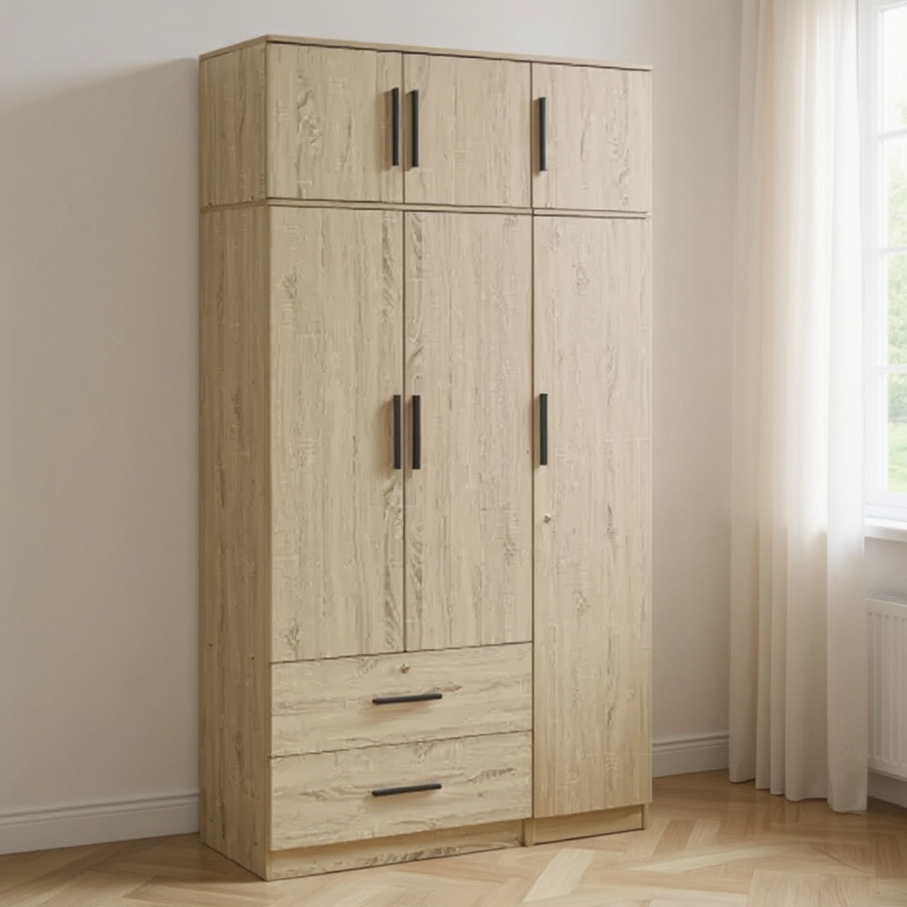 Lucas 3 Door with Drawer Wardrobe Combo 2