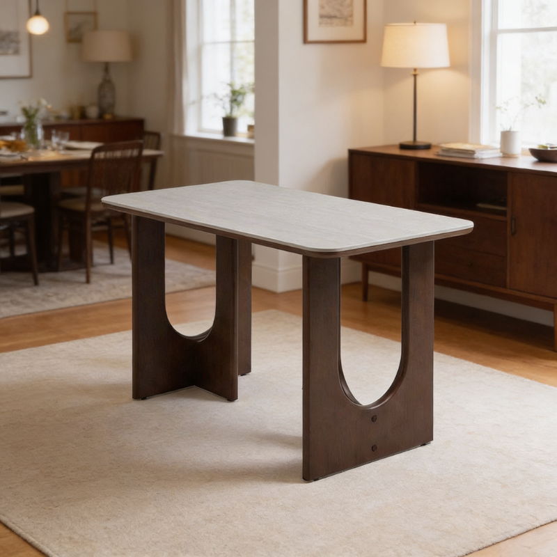 Luke Travertine Dining Table