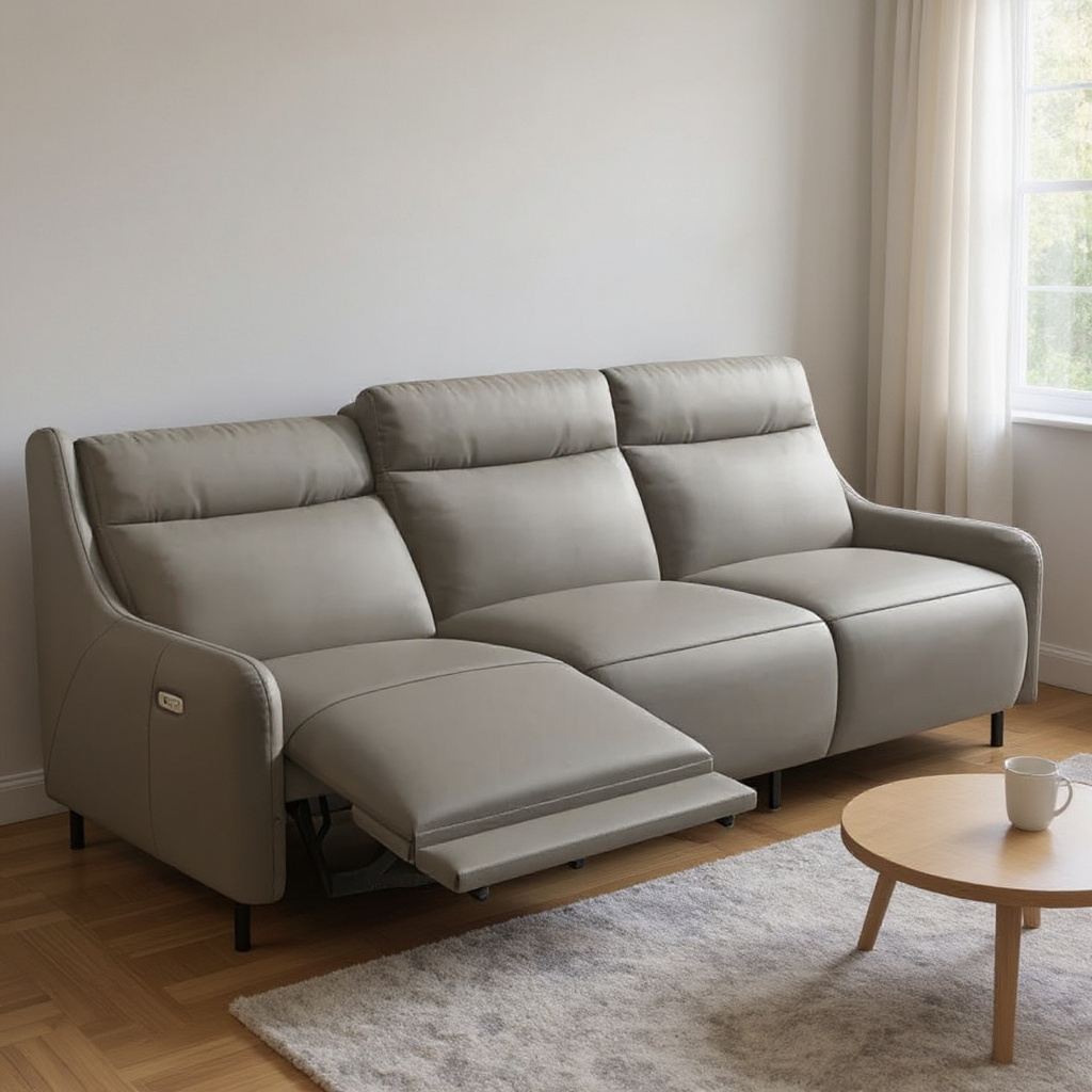Maglie Leather Sofa with Electric Footrest Recliner