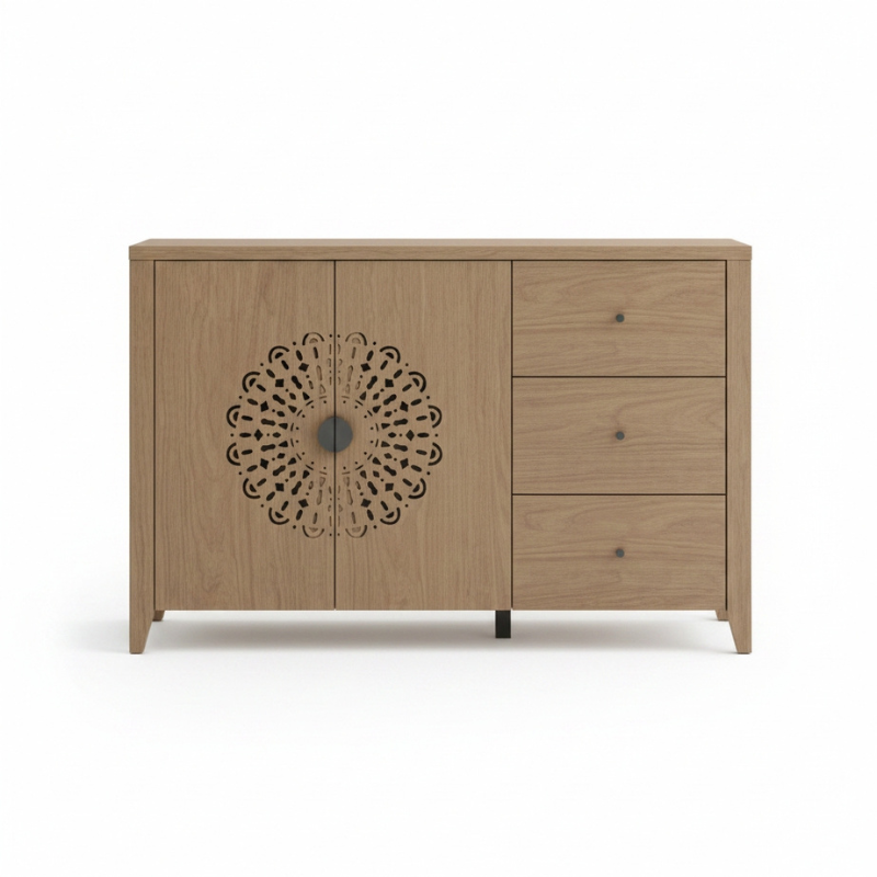 Mandala Morden Boho Buffet Cabinet