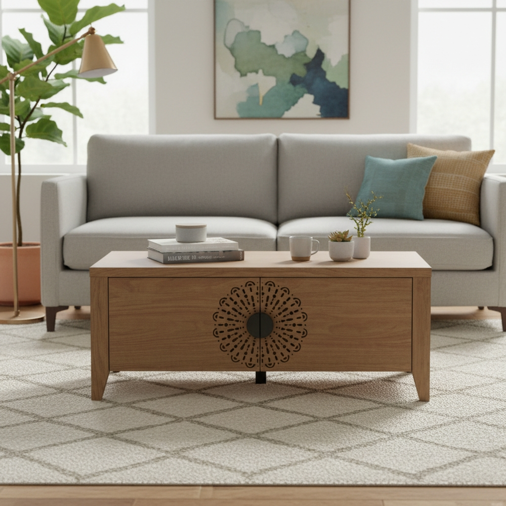 Mandala Morden Boho Coffee Table