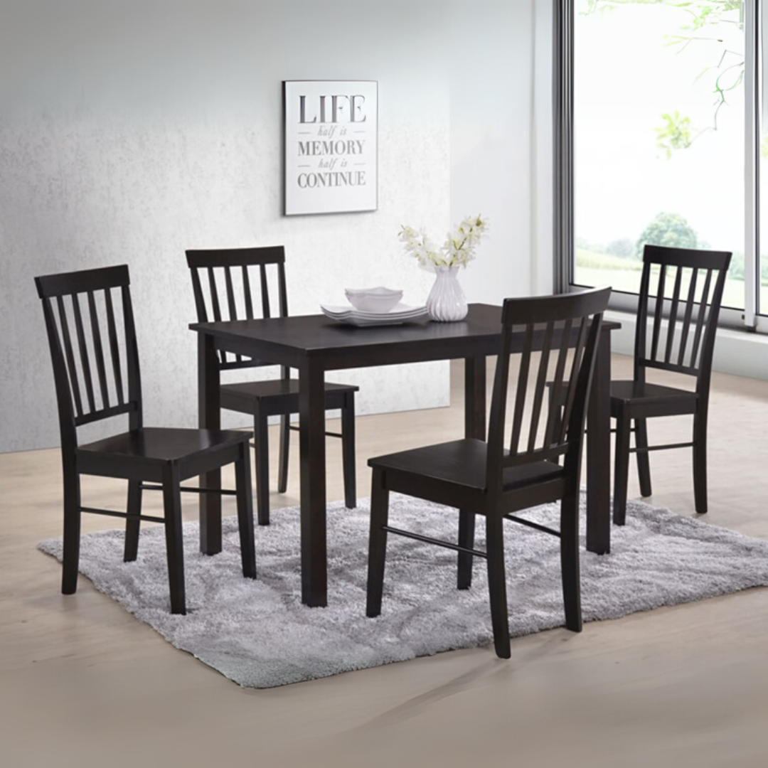 Maniwa Dining Table + 4 Yawata Dining Chairs