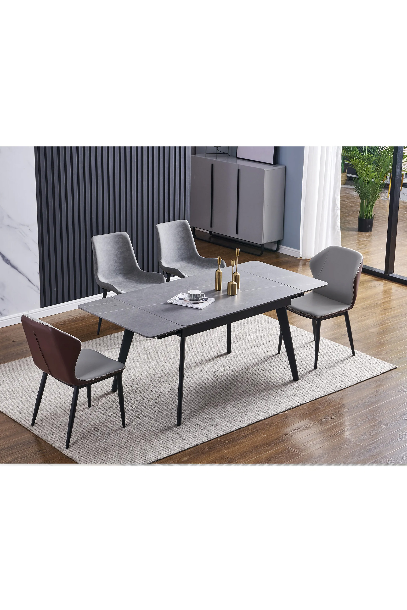 Monza Extendable Dining Table - Side to Extend