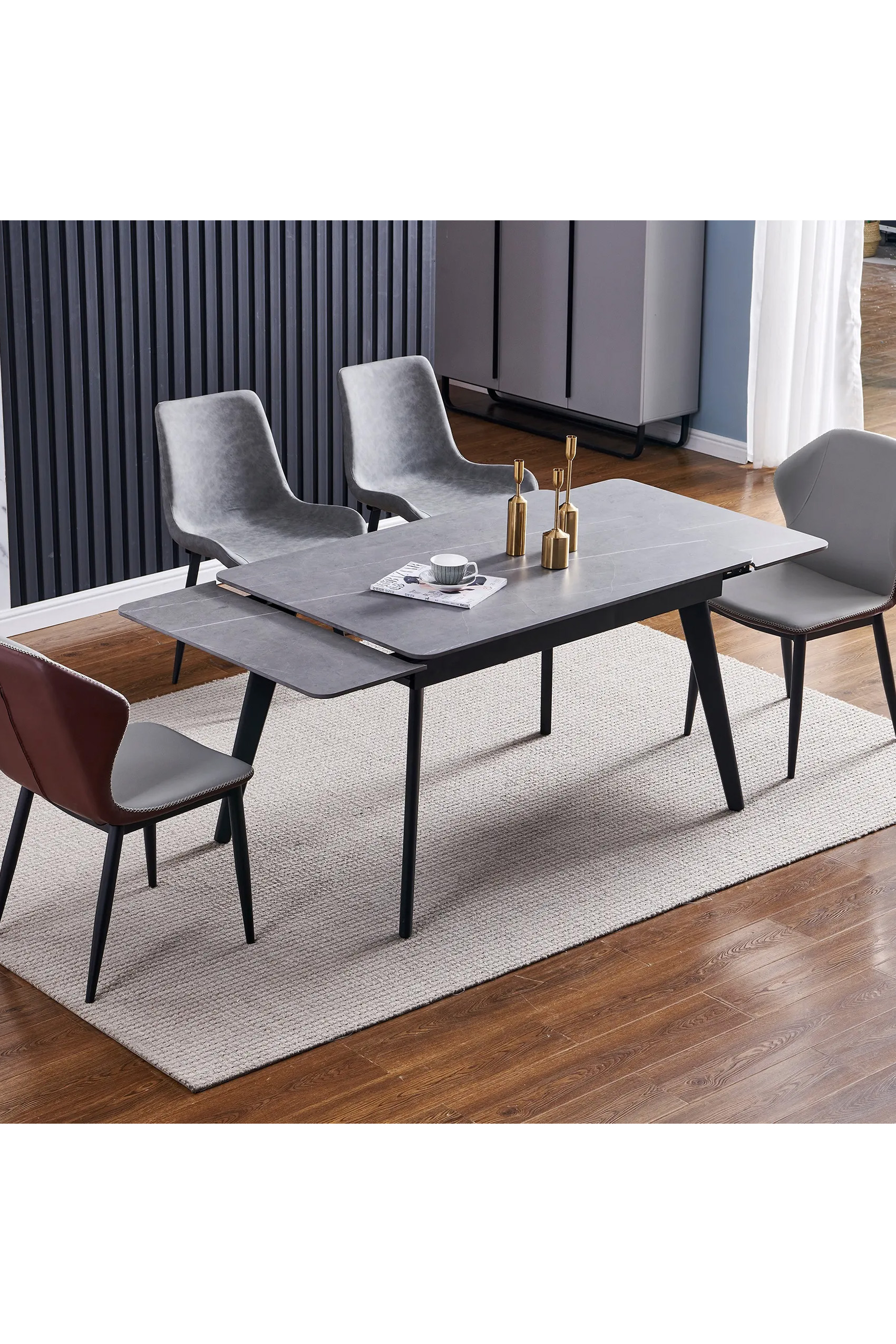 Monza Extendable Dining Table - Side to Extend