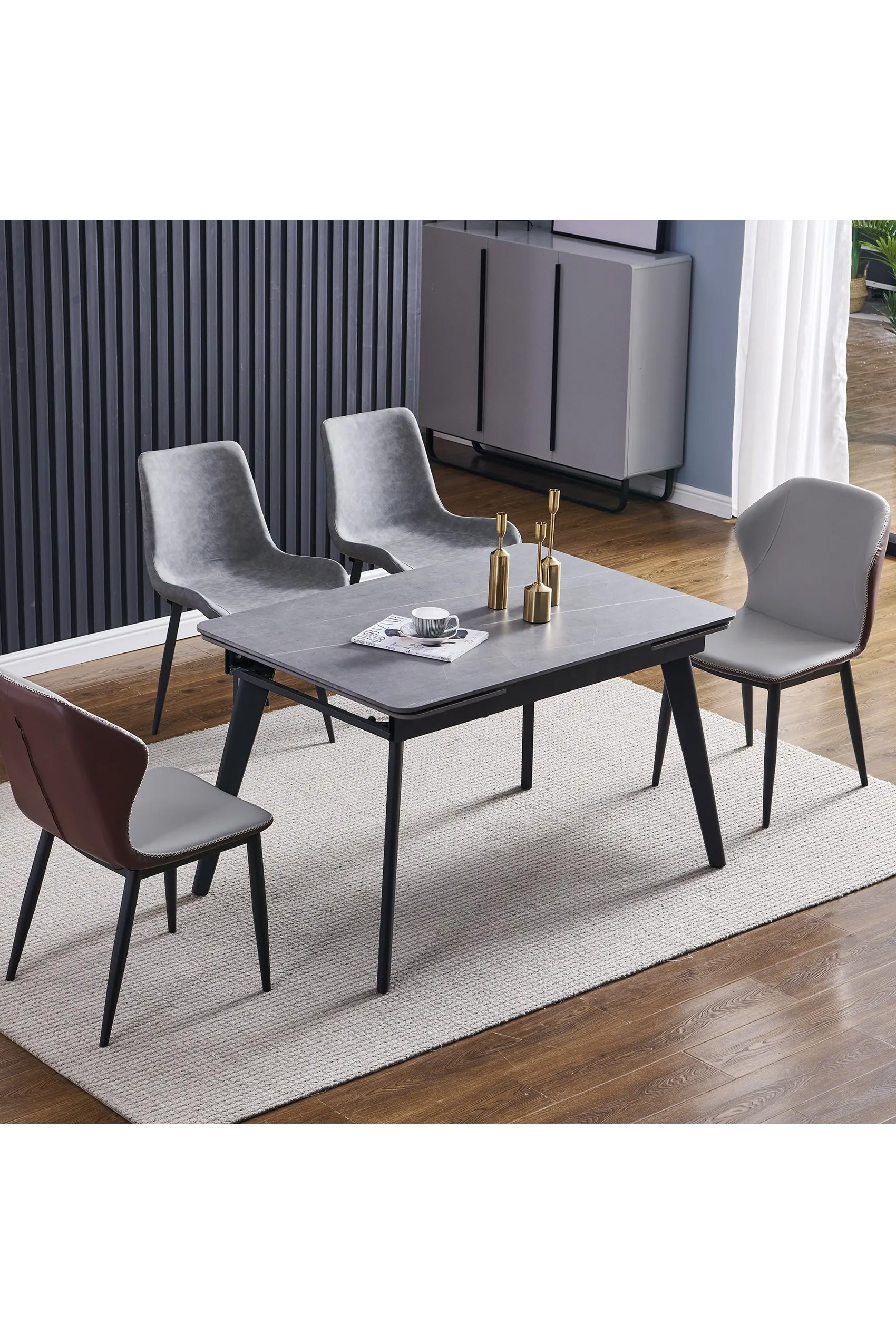 Monza Extendable Dining Table - Side to Extend