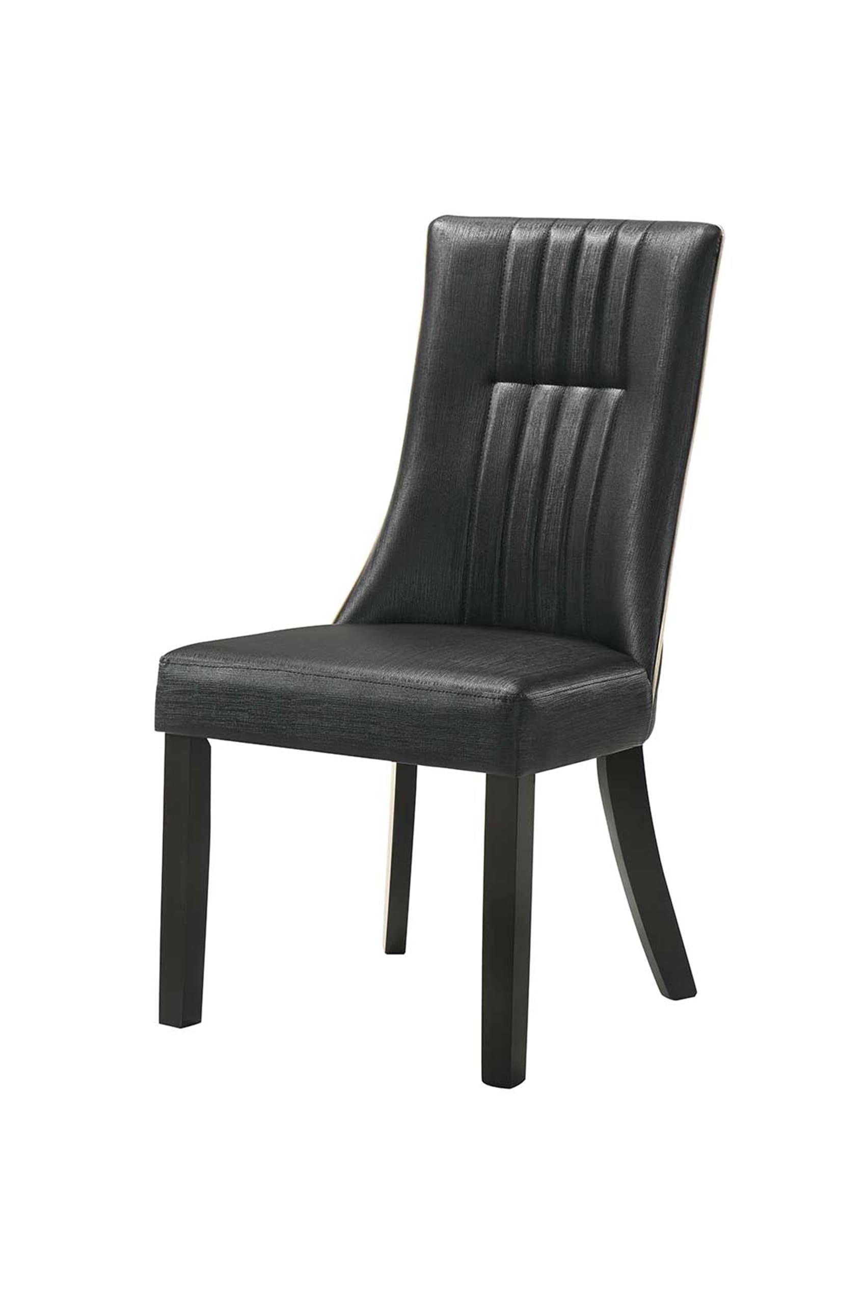 Livenza Round Dining Table + 6 Naxos Leather Dining Chairs