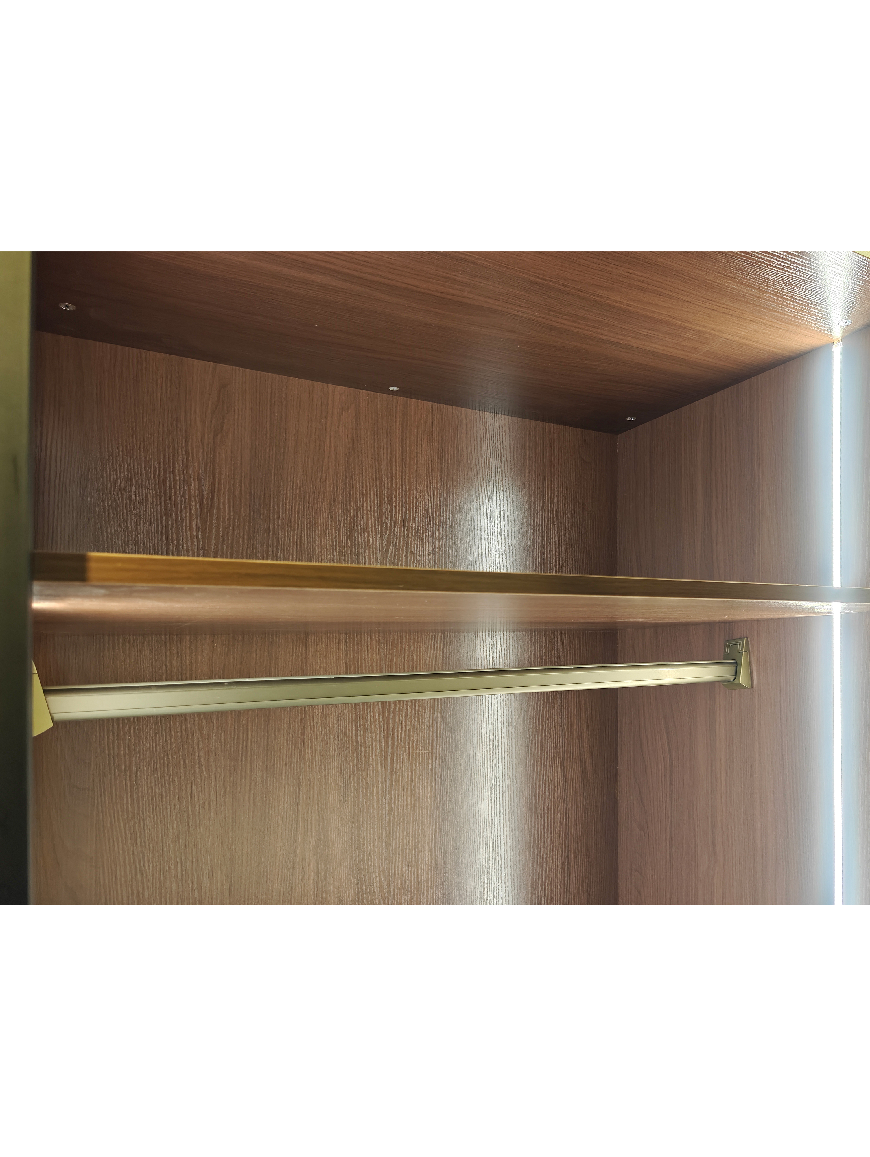Nora 2 Glass Door Wardrobe with LED Light