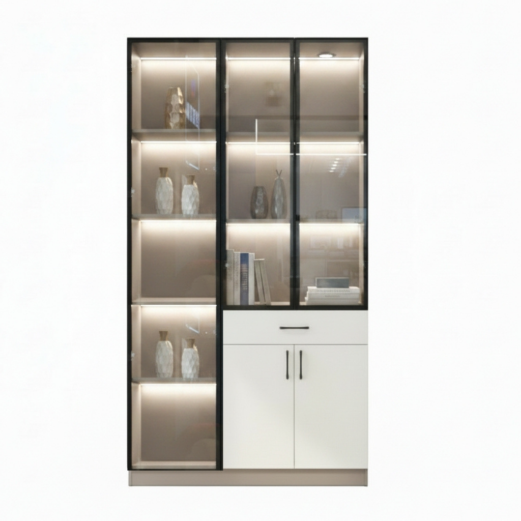 Nora 3 Door Display Cabinet Multi-Purpose Storage