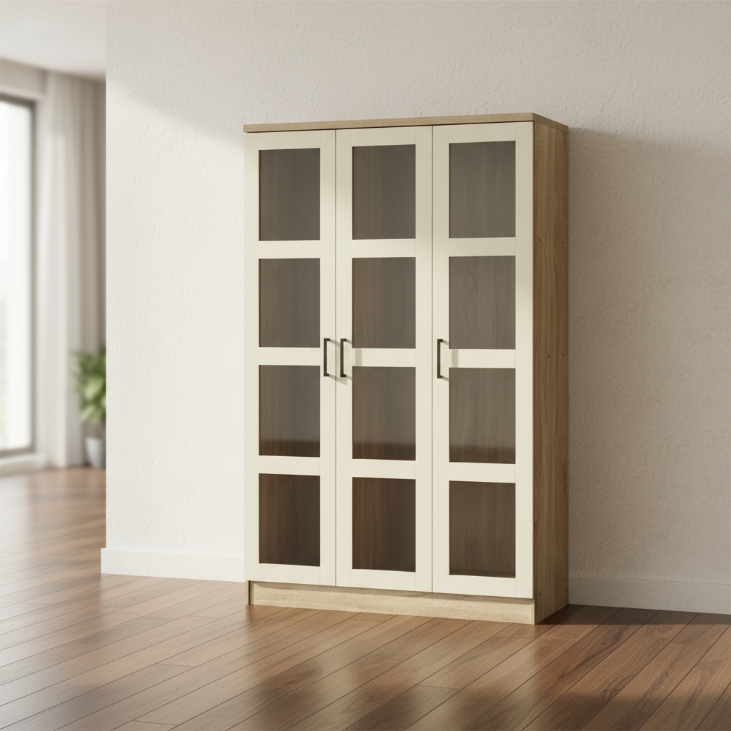 Pele 12 Shelves Multipurpose Cabinet (Sonoma Oak)