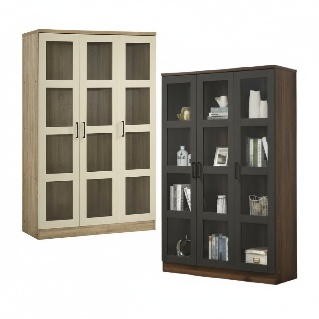 Pele 12 Shelves Multipurpose Cabinet (Sonoma Oak)