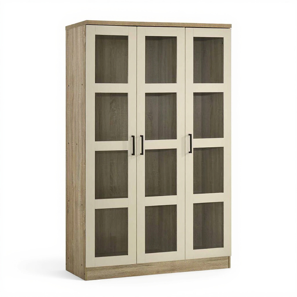 Pele 12 Shelves Multipurpose Cabinet (Sonoma Oak)