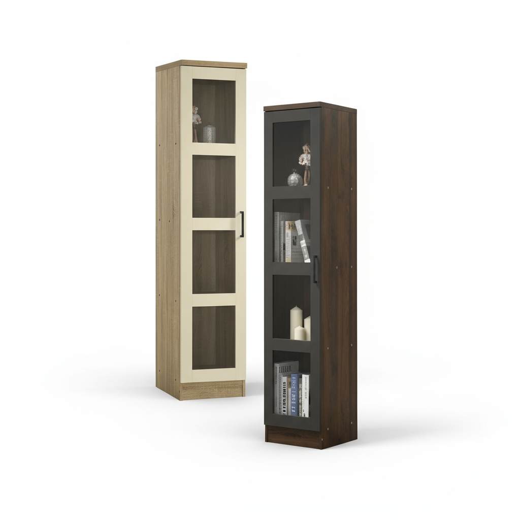 Pele 4 Shelves Multipurpose Cabinet (Columbia Nut)