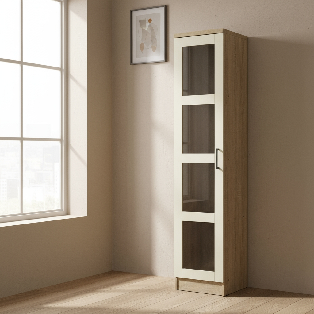 Pele 4 Shelves Multipurpose Cabinet (Sonoma Oak)