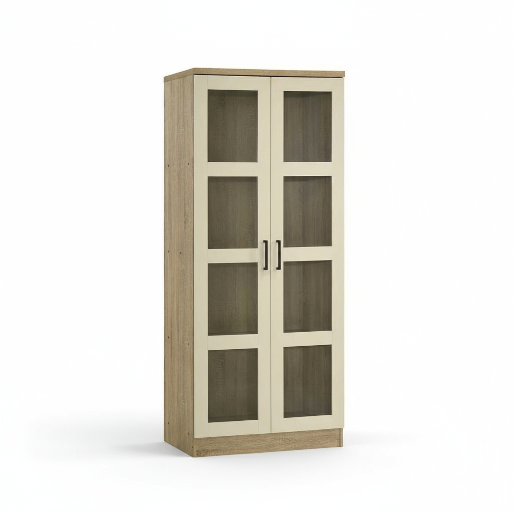 Pele 8 Shelves Multipurpose Cabinet (Sonoma Oak)