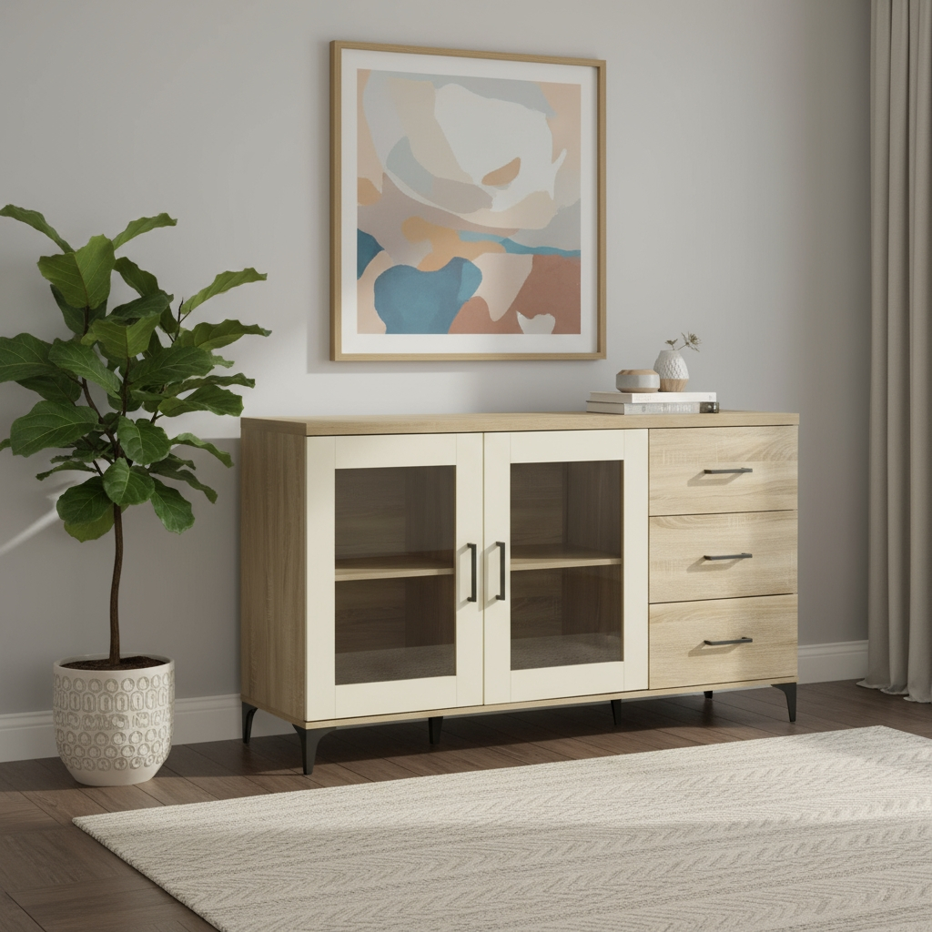 Pele Multipurpose Cabinet (Sonoma Oak)