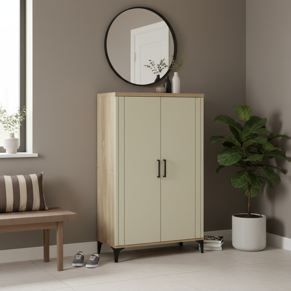 Pele Shoe Cabinet (Sonoma Oak)