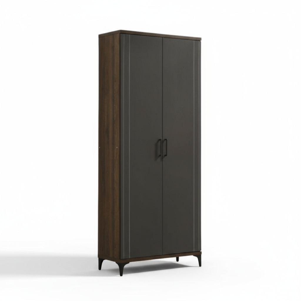 Pele Tall Shoe Cabinet (Columbia Nut)