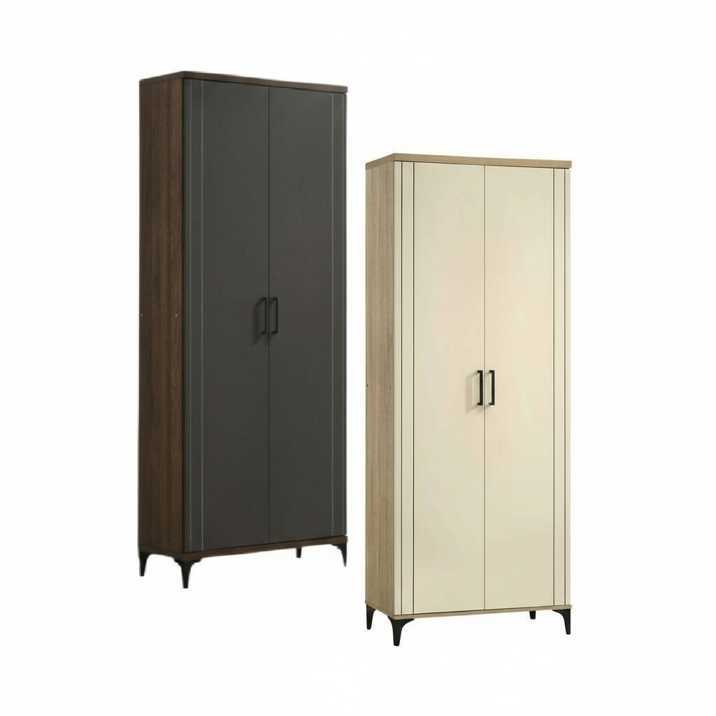 Pele Tall Shoe Cabinet (Columbia Nut)