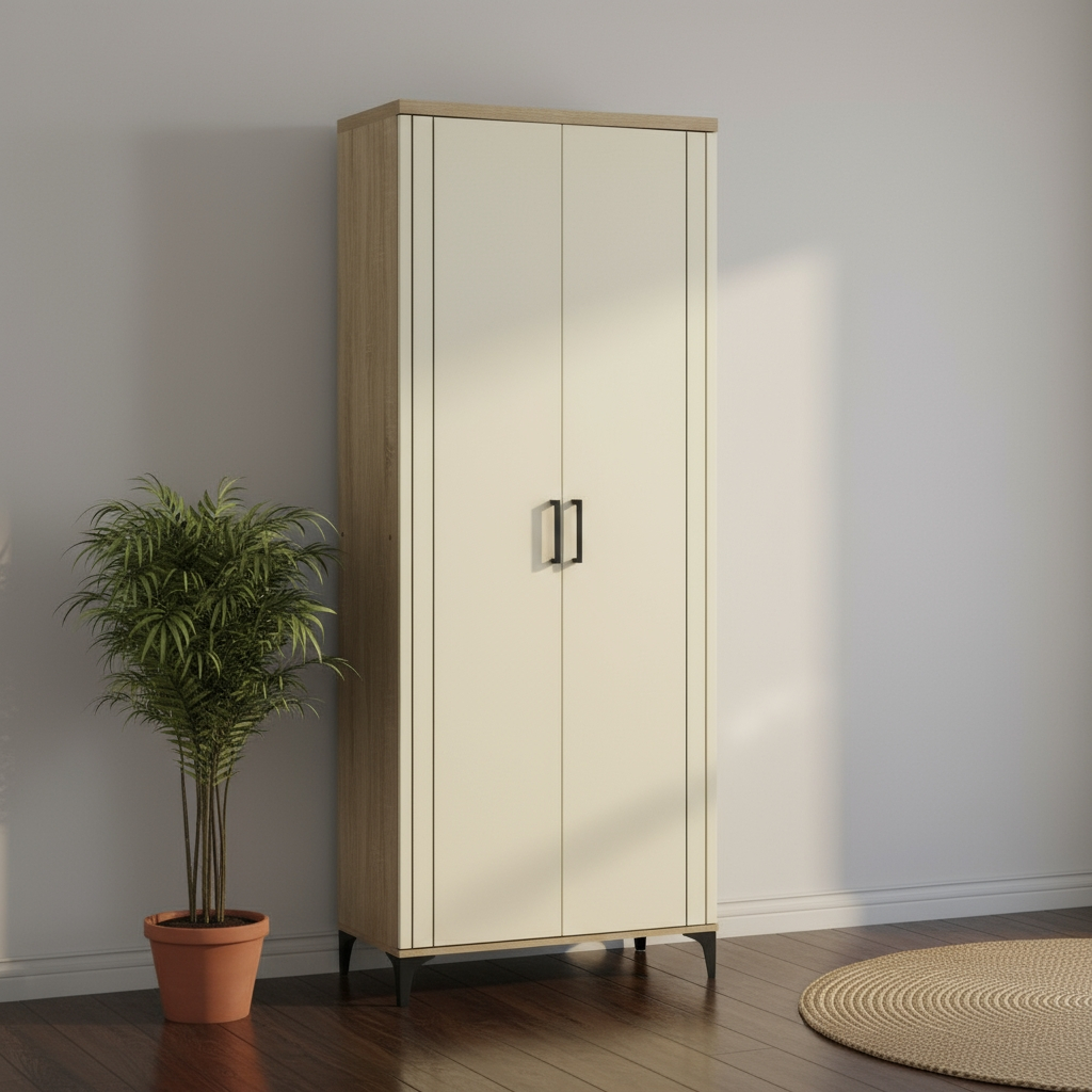 Pele Tall Shoe Cabinet (Sonoma Oak)